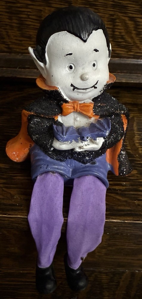 Charming Halloween Vampire Figurine Shelf Sitter