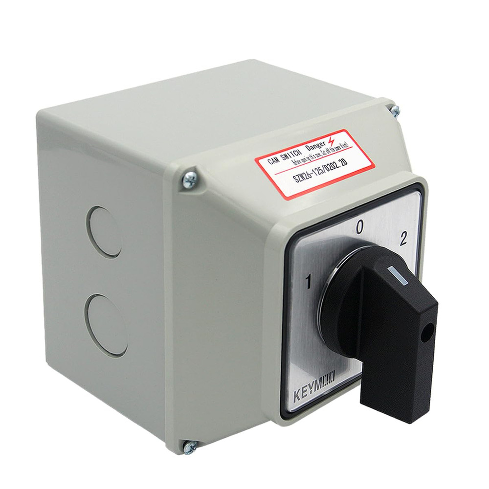 125A Rotary Changeover Switch with Master Switch Exterior Box, 660V 3 Position 2