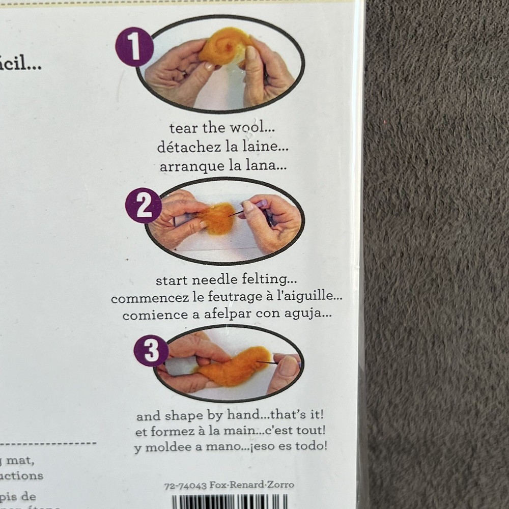 New Sealed Dimensions Fox Needle Felting Kit