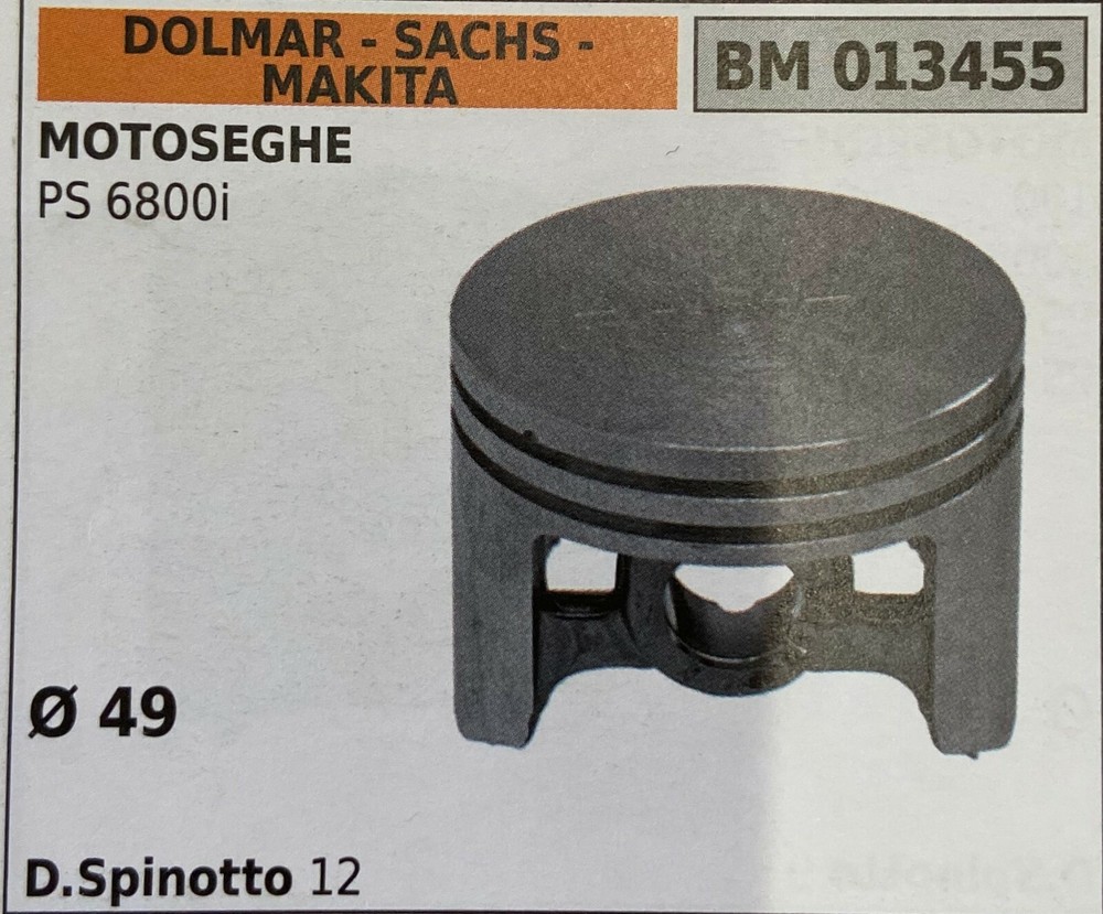 Complete Piston Dolmar - Sachs - Makita BM013455