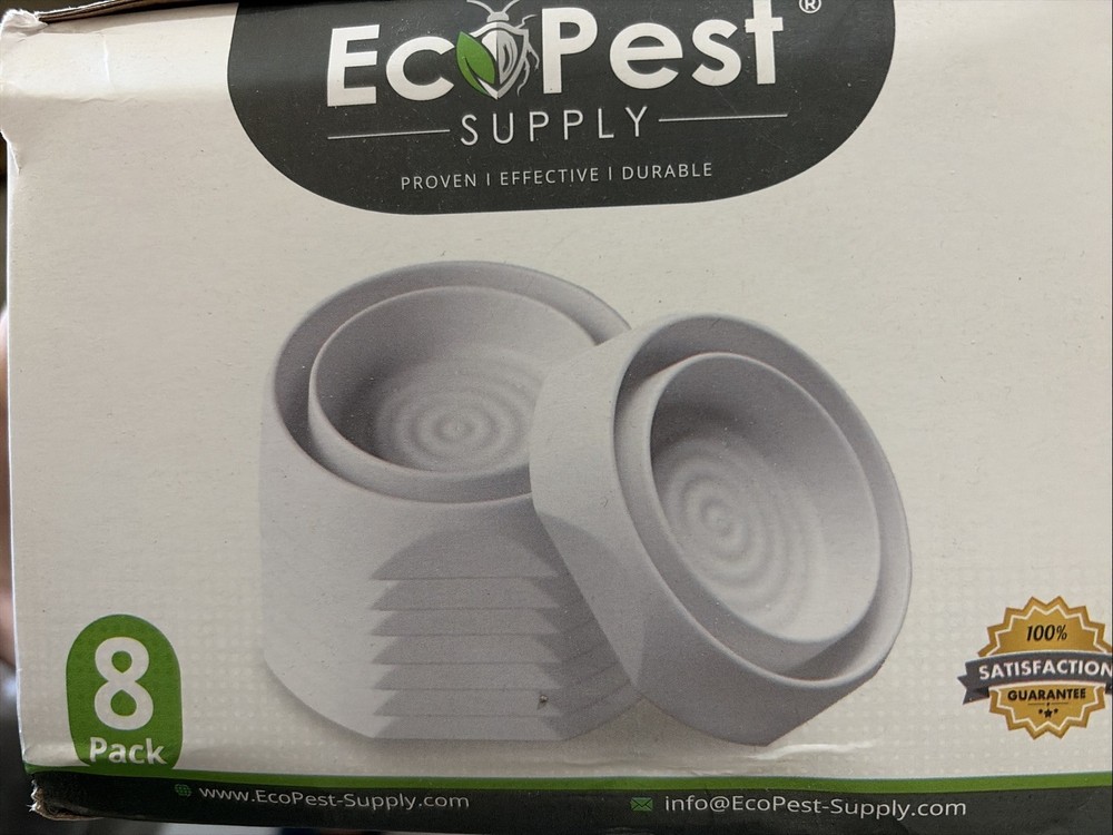 8 Pack EcoPest Bed Bug Blocker (Pro) Interceptor Traps