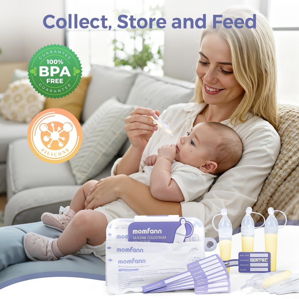 Breastfeeding Essentials Kit for New Moms,Gift Set with Reusable HotCold Brea...