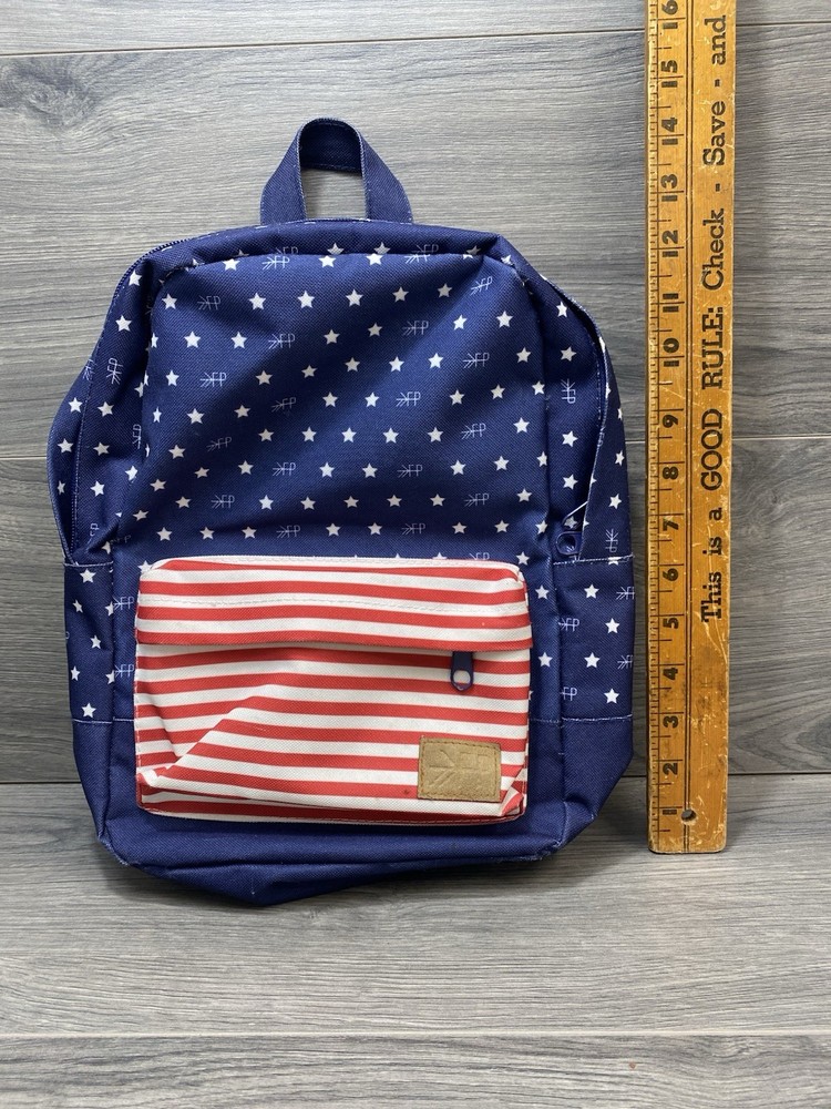 Freshly Picked Red White And Blue Small Back Pack Stars Stripes