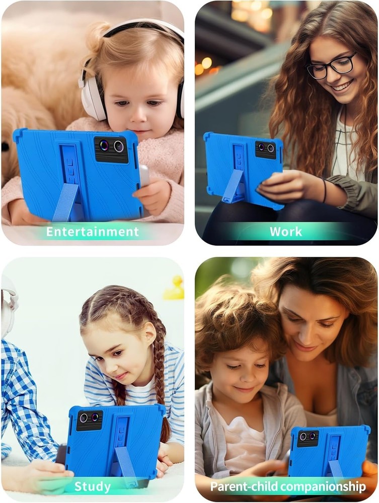 Case for UGRIHACH A7 Android 14 Tablet 11'' Soft Silicone/Glass Screen Protector