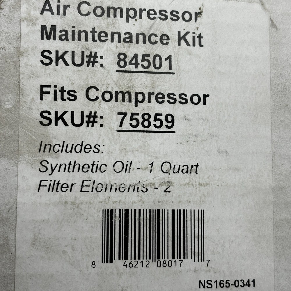 Air Compressor Maintenance Kit 84501 , fits compressor 75859 ⭐
