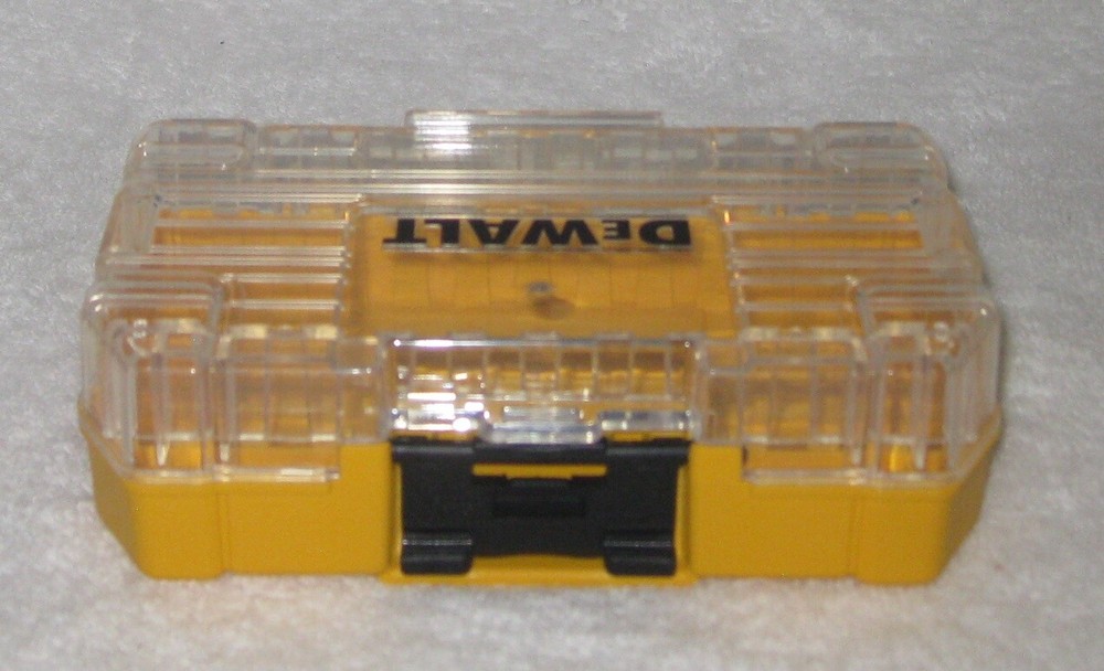 DEWALT TOUGH CASE SM BIT TIP STORAGE ORGANIZER STACKABLE INTERLOCKING EMPTY NEW