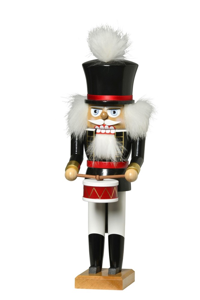 Nutcracker Drummer 32 cm NEW Wood Figure Ore Mountains Nutcracker