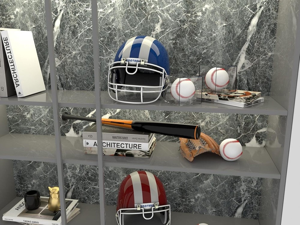 8 Pack Baseball Display Case, UV Protected Acrylic Boxes for 8 Pack, Clear