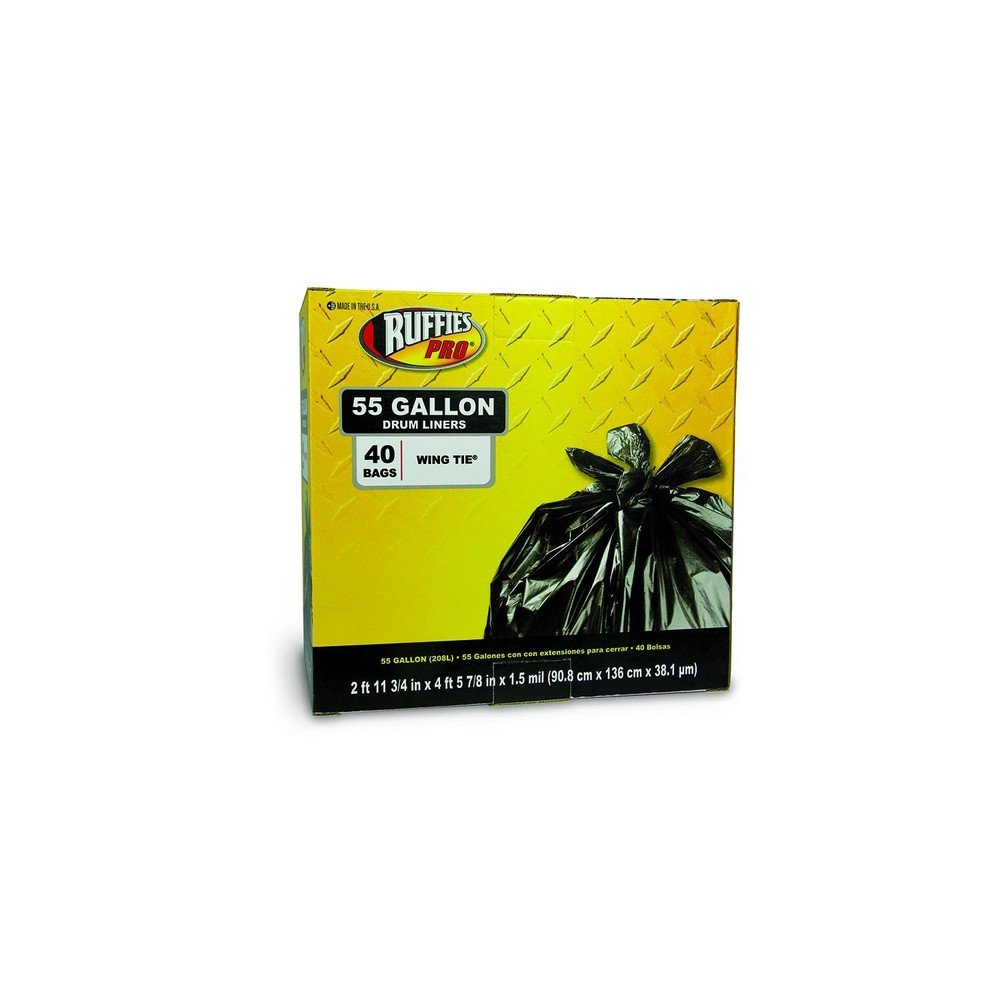 Ruffles Pro 55 Gallon Drum Liners (40 Count) 618933(RPS108A)