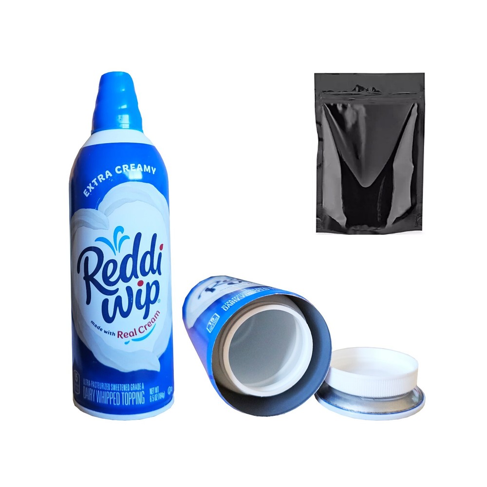 Cream Diversion Safe Stash Can Screw Lock Hidden Compartment