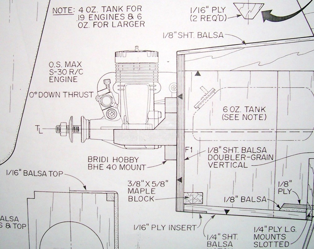 RCM BASIC BIPE MK II PLAN + CONSTRUCTION ARTICLE for 35" Span RC Model Airplane