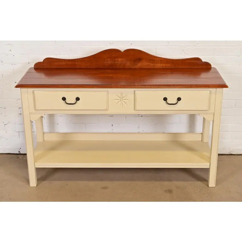 Ethan Allen American Colonial Maple Sideboard Buffet Server or Console Table