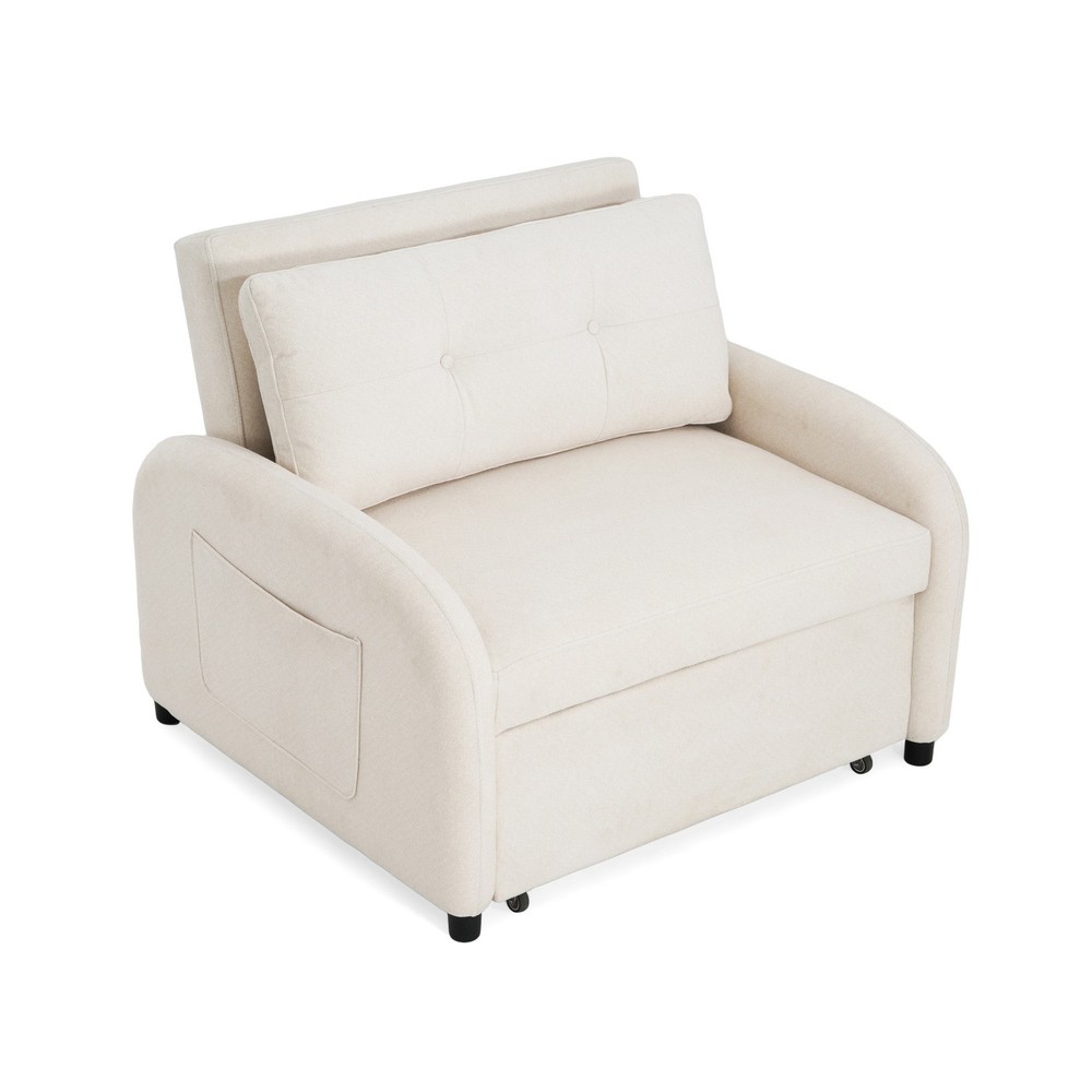 Modern Convertible 3-in-1 Sleeper Sofa Bed Folding Pull Out Bed for Small Space