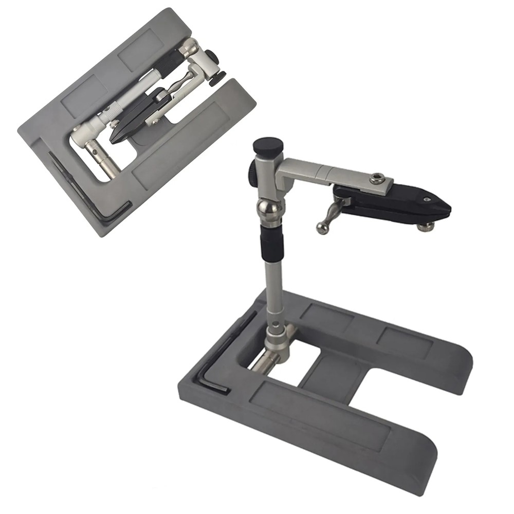 Aventik Fold Fly Tying Vise Rotary Adjustable Height All-angle Locking Quality