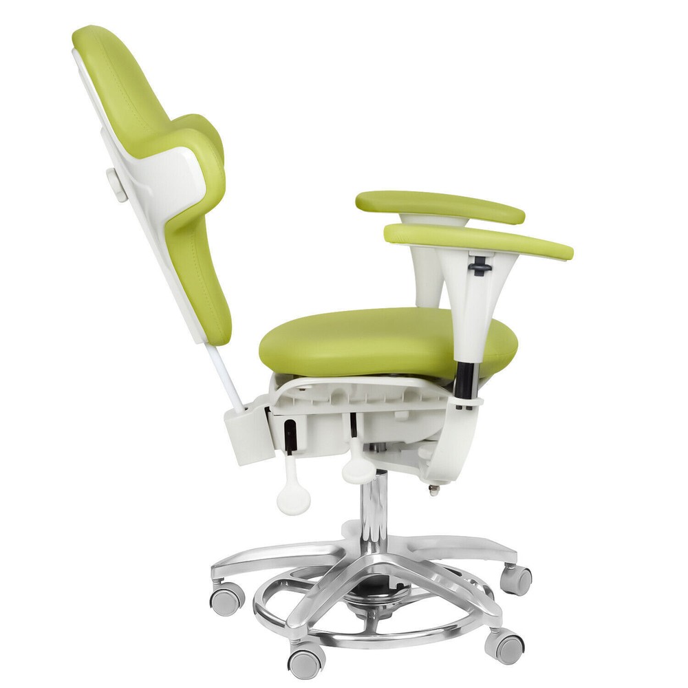 Ergonomic Dental Microscope Stool Micro Surgeon Chair Adjustable Foot Controlled