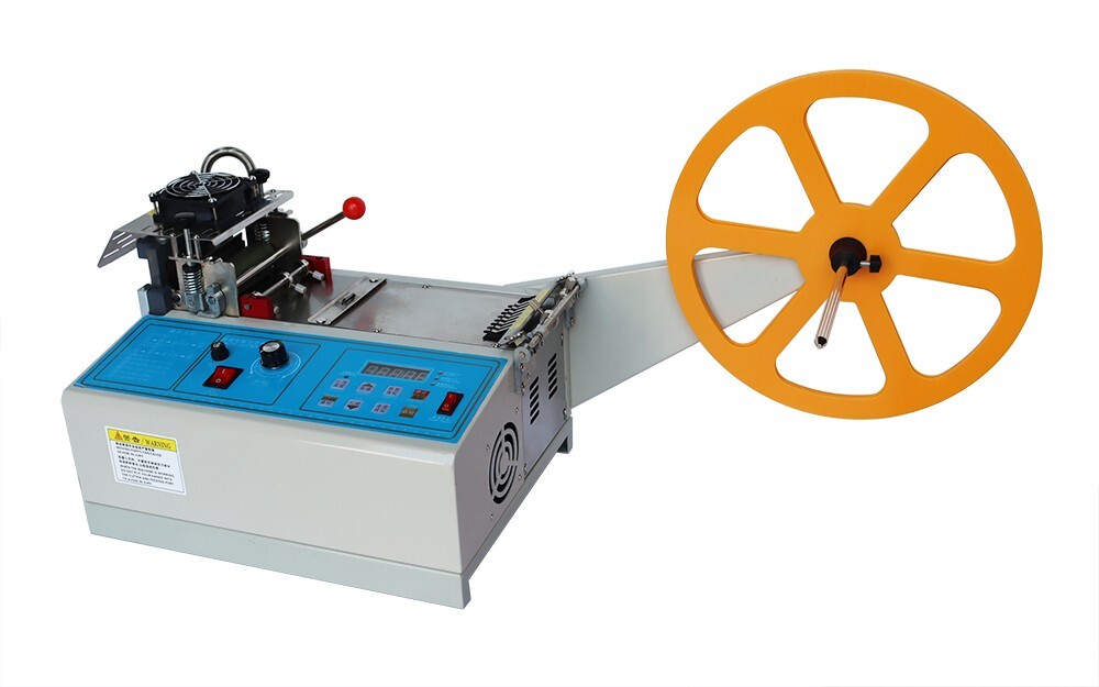 220V Hot&Cold Automatic Belt Cutter Ribbon Cutting Machine Max Cut Width 3.1''