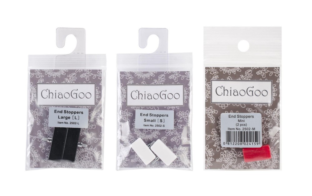 ChiaoGoo End Stoppers - Small, Large or Mini, 2/Pkg