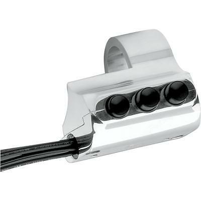 Performance Machine Three Button Contour Switch Housings Chrome 0062-2033-CH