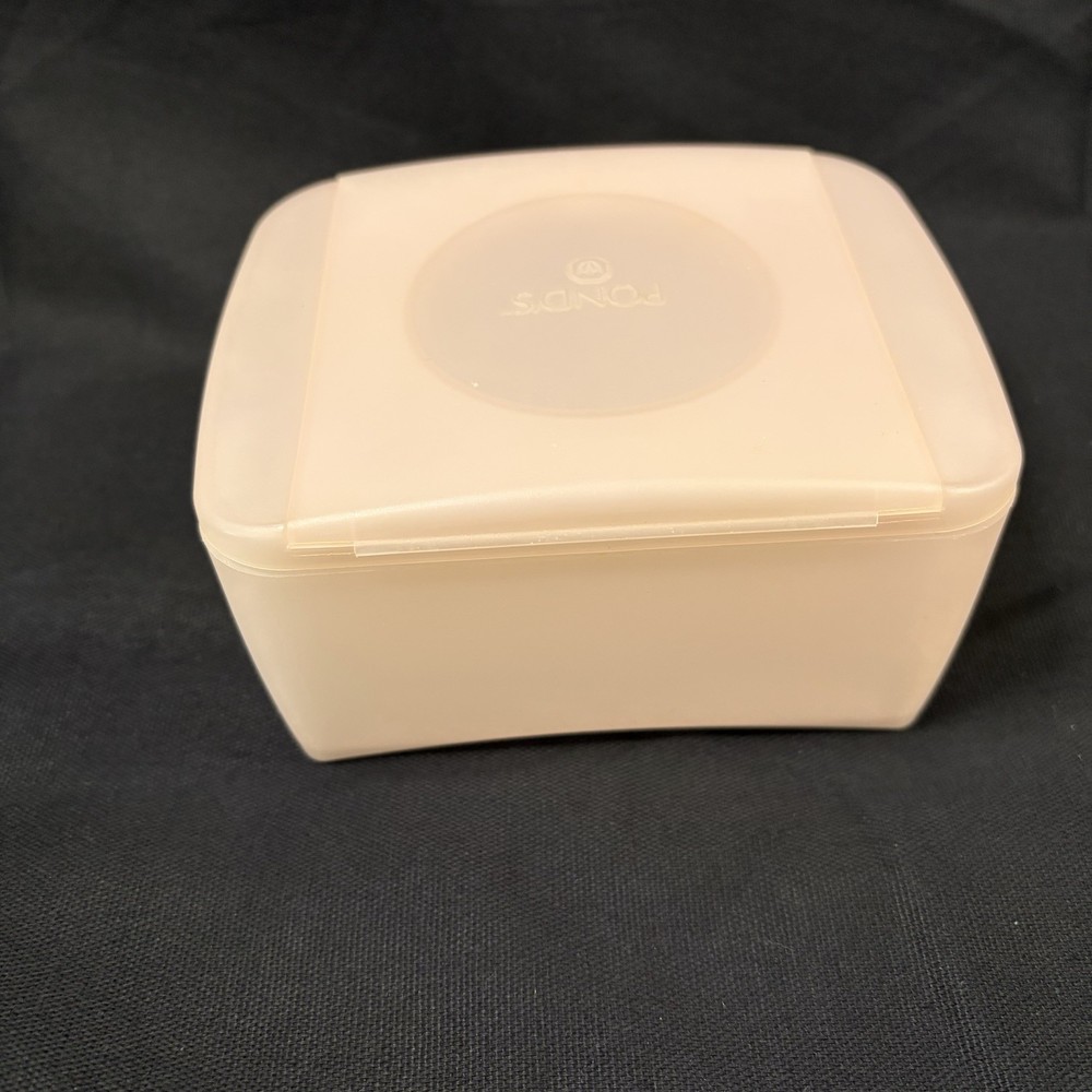 Pond's Cleansing Towelette Wipe Dispenser Container Empty Box Pink