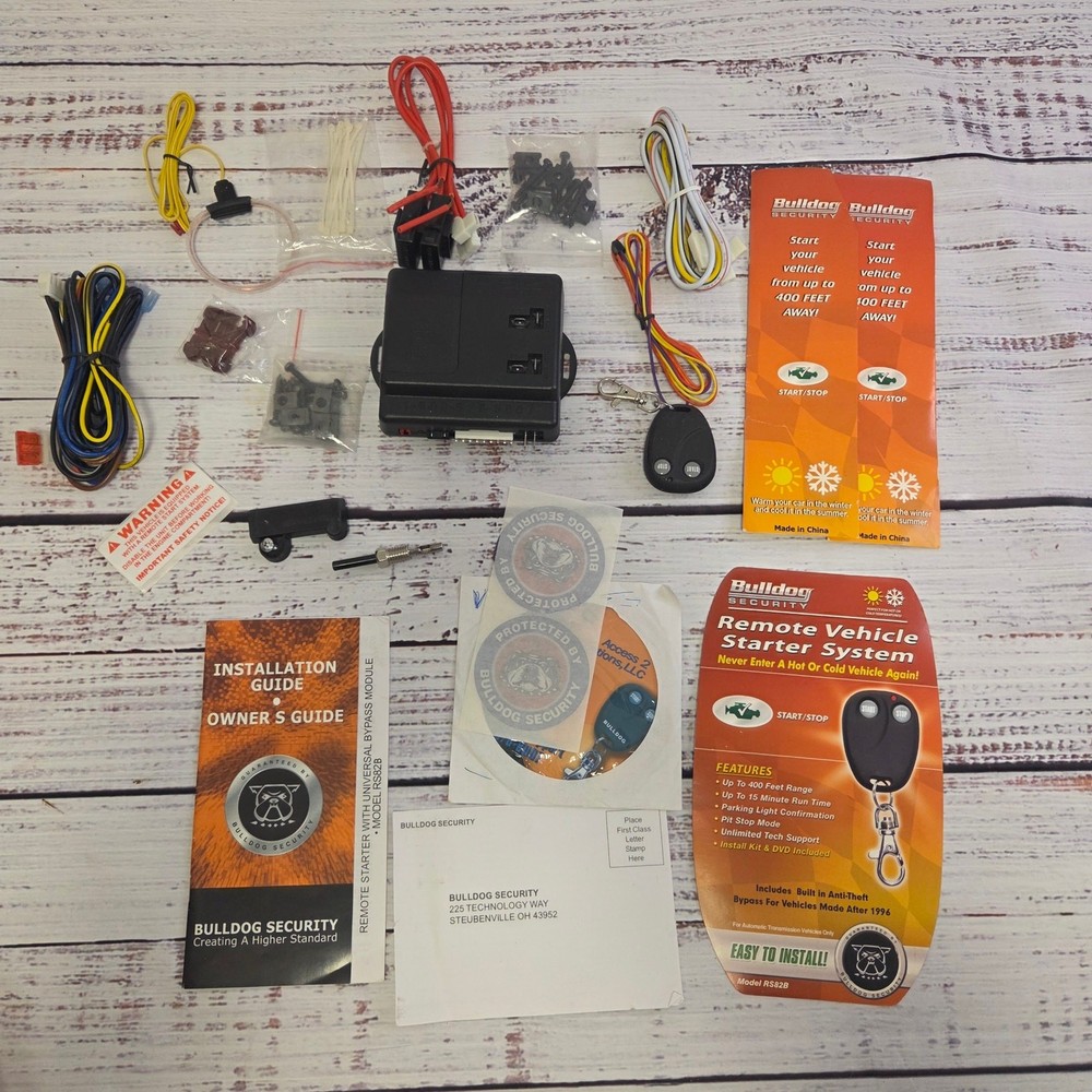 Bulldog Security RS82B Remote Car Starter System Kit AS IS Untested