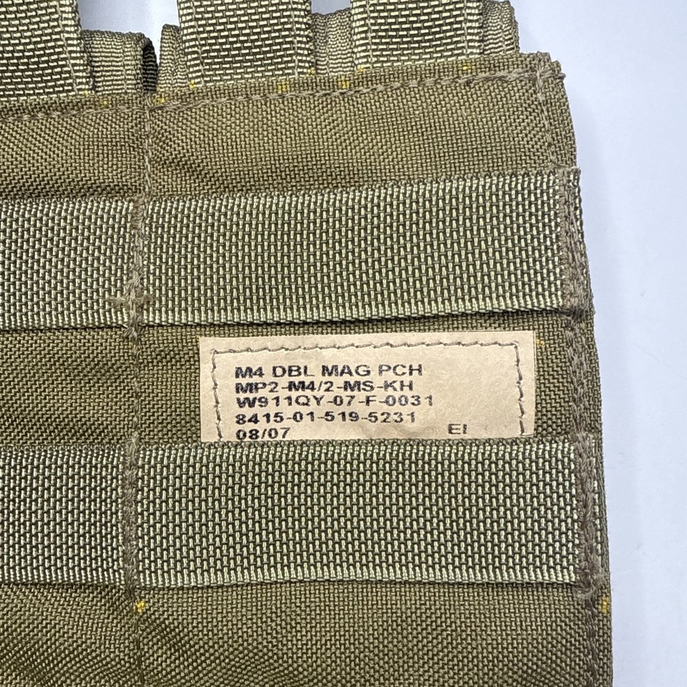 Eagle Industries Double Mag Pouch MP2-M4/2-MS-KH Khaki VGC