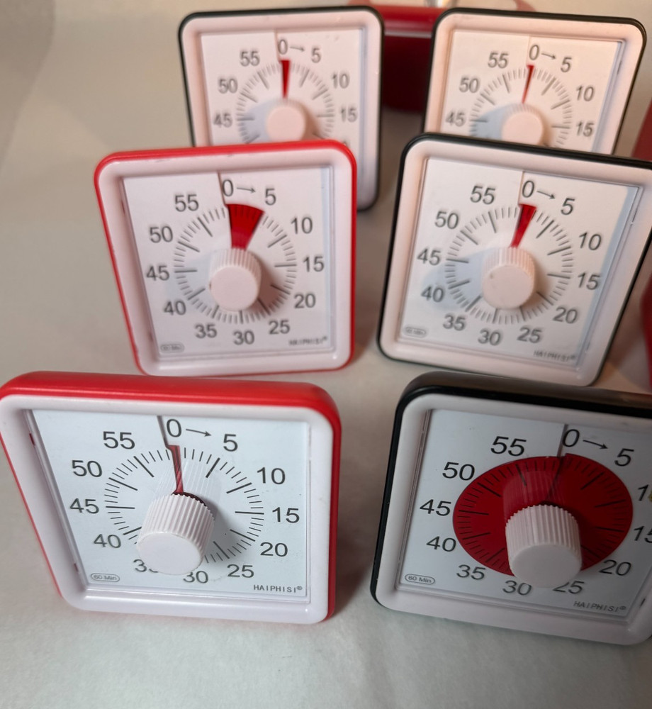 Lot of 10 Haiphisi visual timers - Used