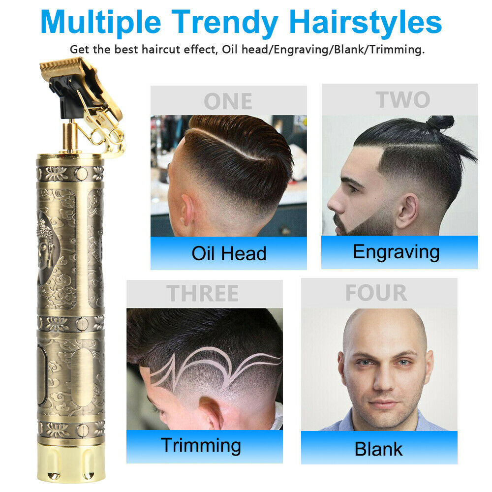 Pro Zero Gapped Cordless Hair Clipper Electric Trimmer Kit Wireless