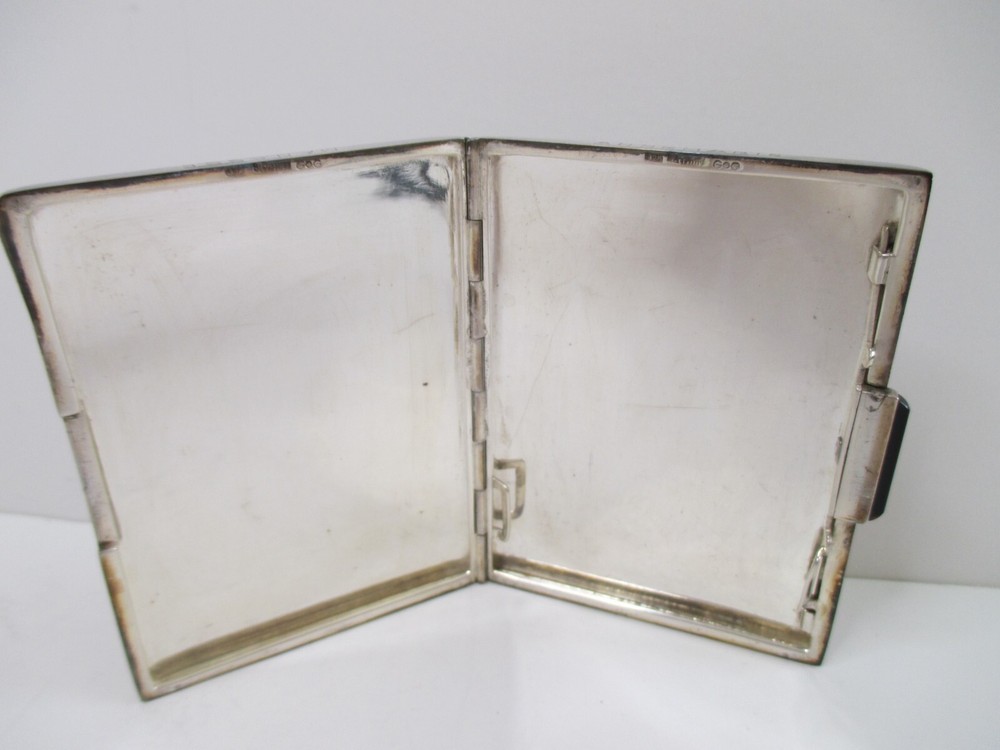 VINTAGE OLD STERLING SILVER CIGARETTE CASE WEIGHS 74gr.