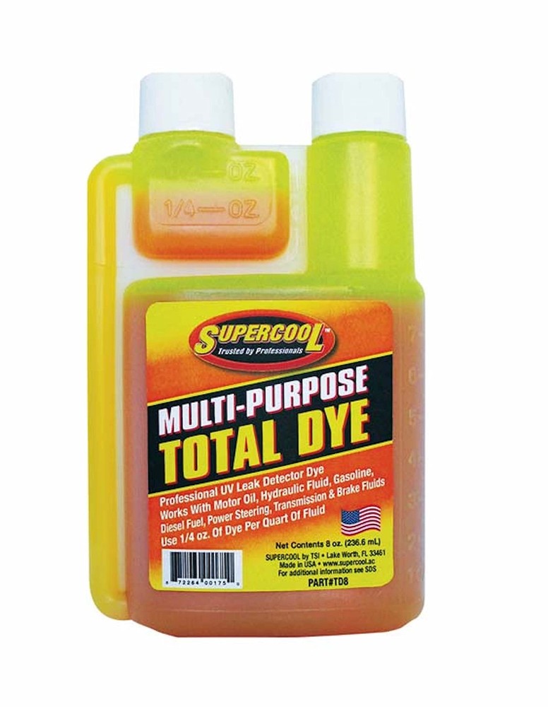 Supercool UV Fluid Leak Detection Dye, 8 Oz