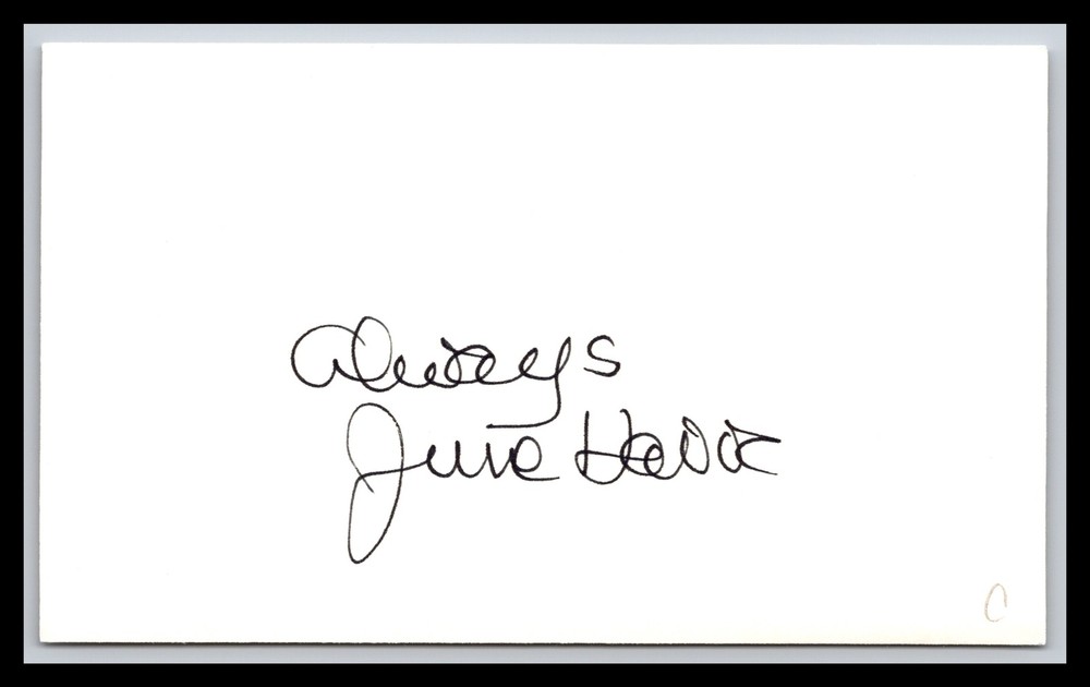 June Havoc - Actress - 3x5 Card - Signed / Autograph (c)