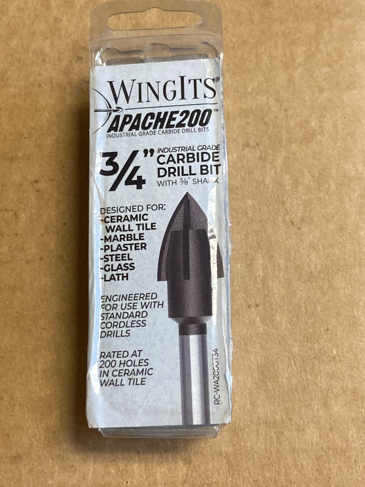 WA200GT34 Apache 200 Carbide Drill Bit 3/4"