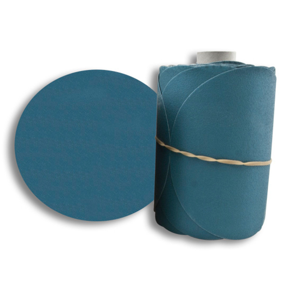 Pasco 220 Grit Sanding Disc 5" No Hole Disc on Roll PSA (100 Pack)