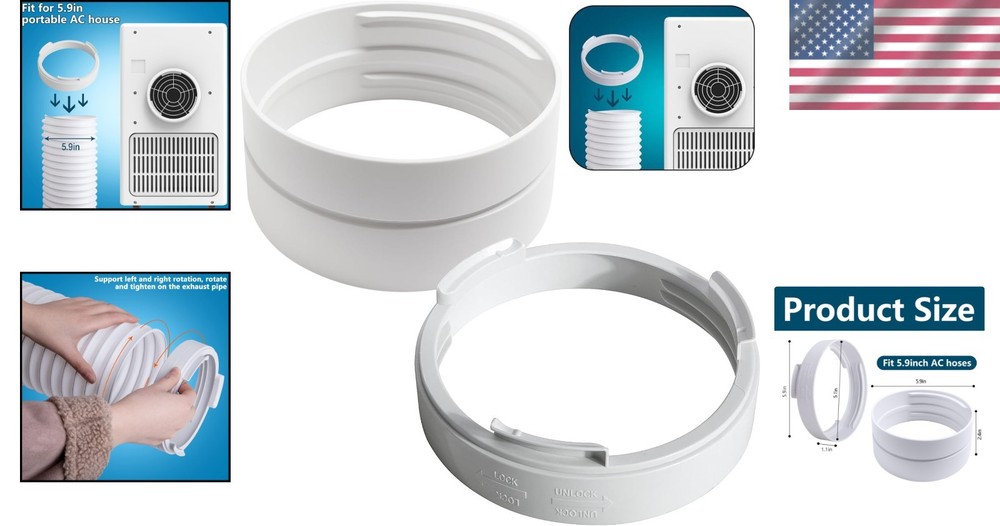5.9 Inch Portable Air Conditioner Hose Coupler for Effortless Cooling