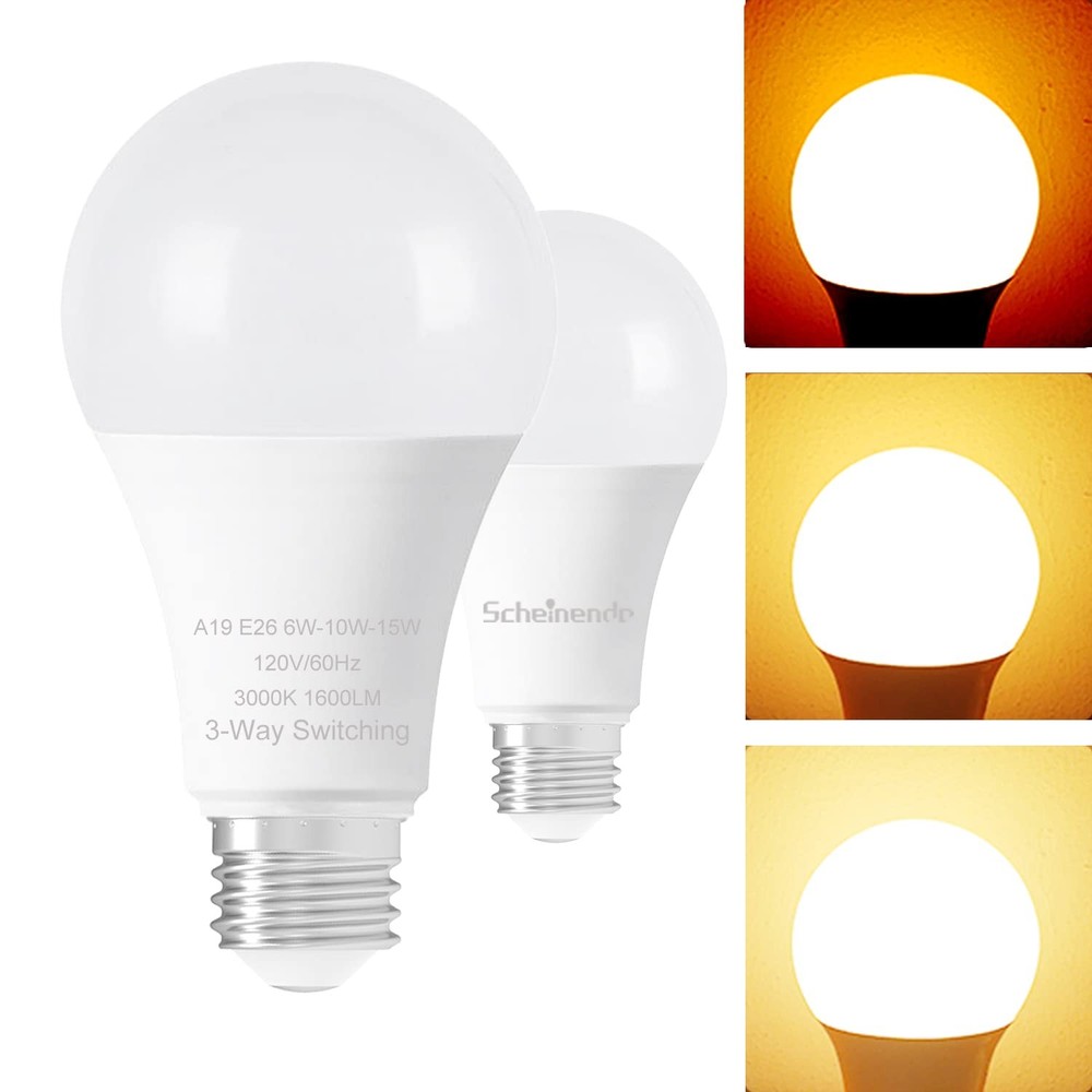 3-Way Led Light Bulbs 30 70 100 Watt Equivalent Warm White 3000K, Perfect for...