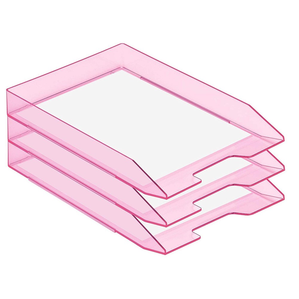 Stackable Letter Tray Front Load, Letter Size, Stacking Document Desk Office ...