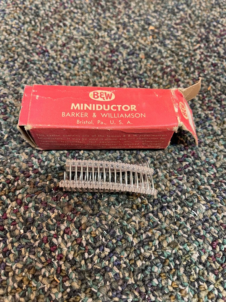 Barker and Williamson Miniconductor Coil NOS