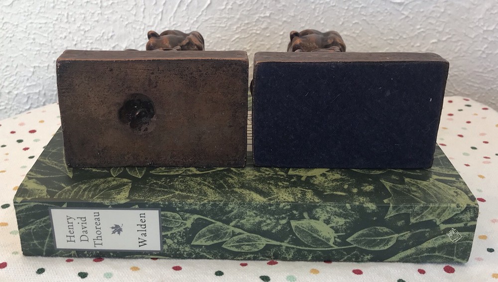 Mozart Galvano Bronze Bookends, Rare