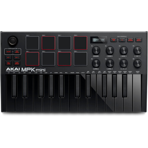Akai Professional MPK Mini MKIII 25-Key MIDI Controller (Black)