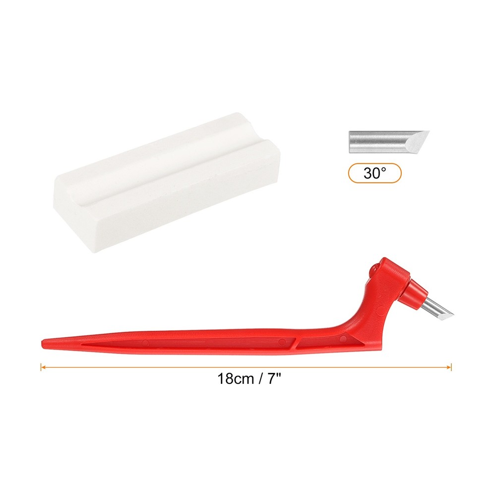 Craft Cutting Tools 30 Degree Blades 360° Rotating Blade, Red