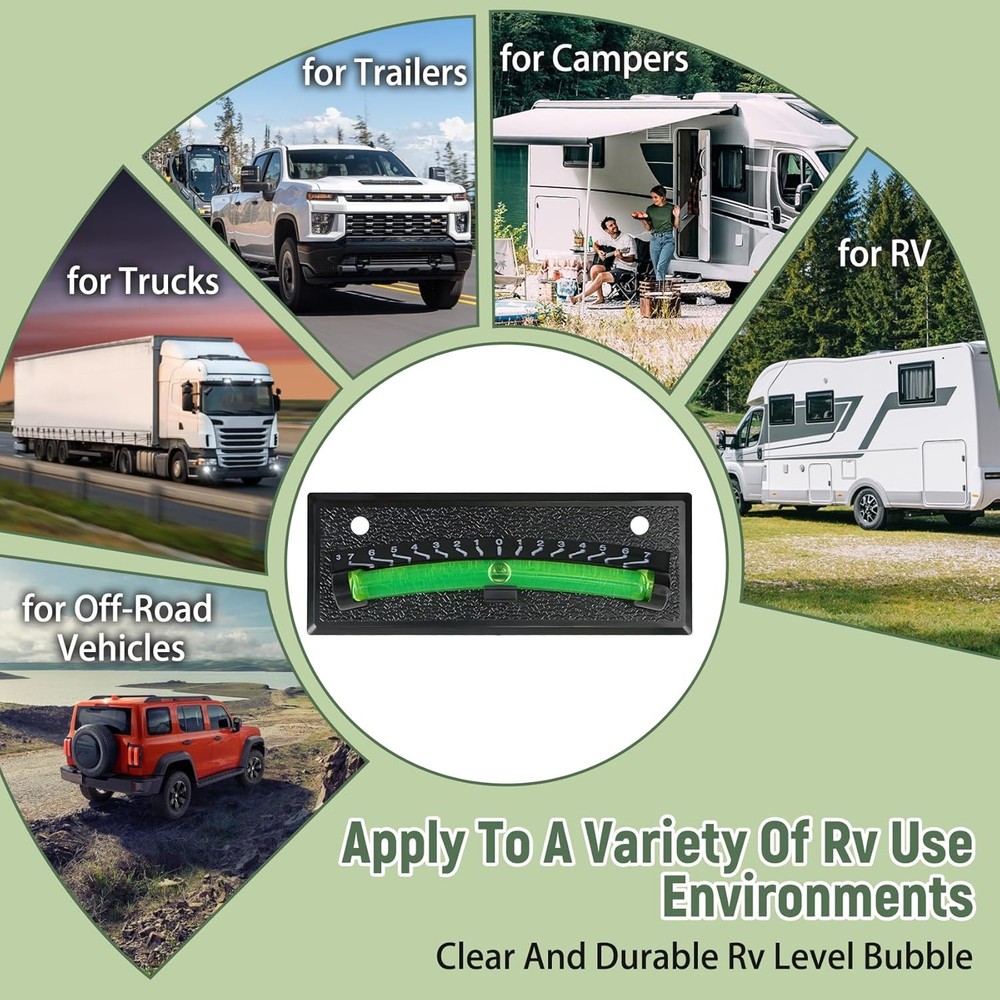 Rv Bubble Level Camper Level Bubble 2 Pack For Trailer Leveling Bubble,High Visi