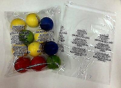 Self Seal Suffocation Warning Clear Poly Bags 100 pc combo 25 ea 4 sizes 1.5 mil