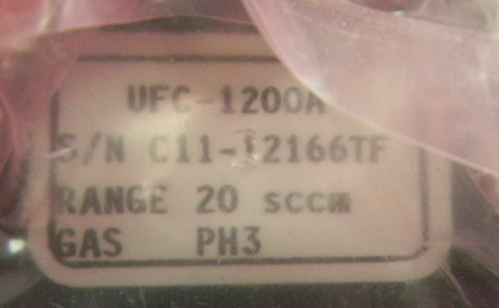 Unit UFC-1200A, Mass Flow Controller, Gas- PH3, Range- 20 SCCM, 1/4" M I/O