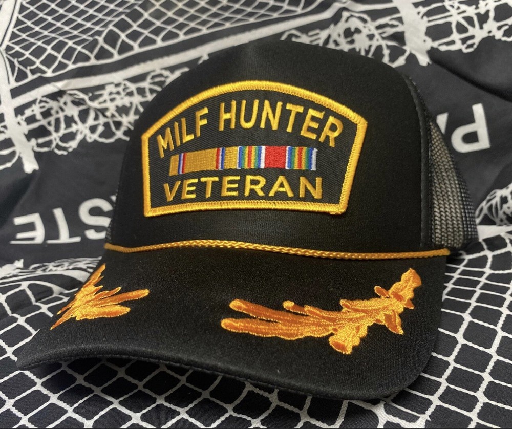 Milf Hunter Veteran trucker hat