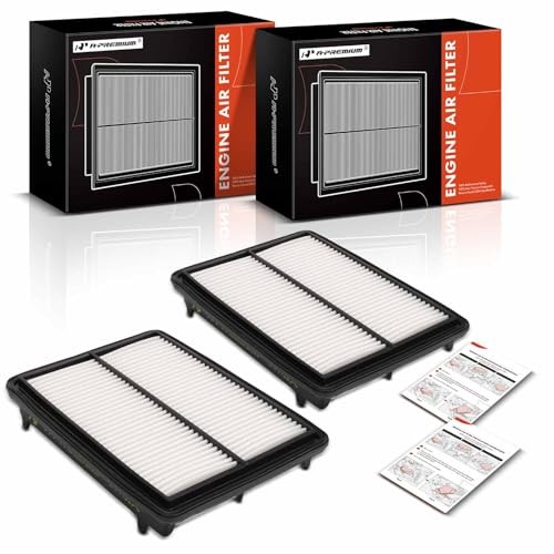 2-PC Engine Air Filter Compatible with Acura RLX 2014-2020, Replace#