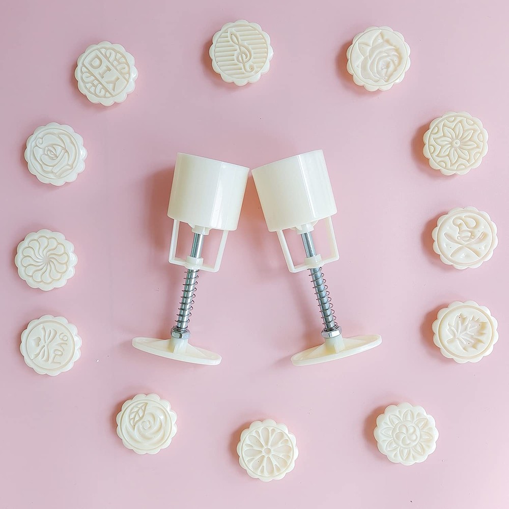 14 PCS Bath Bomb Mold Set Includes 2pcs Bath Bombs Press and 12pcs Different ...