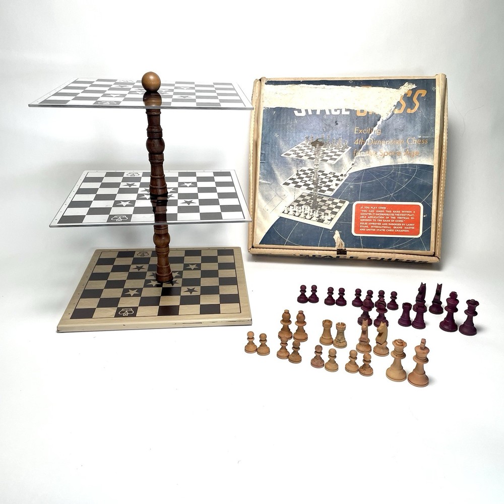 Vintage Space Chess Multi-Level Chess Set 4th Dimension