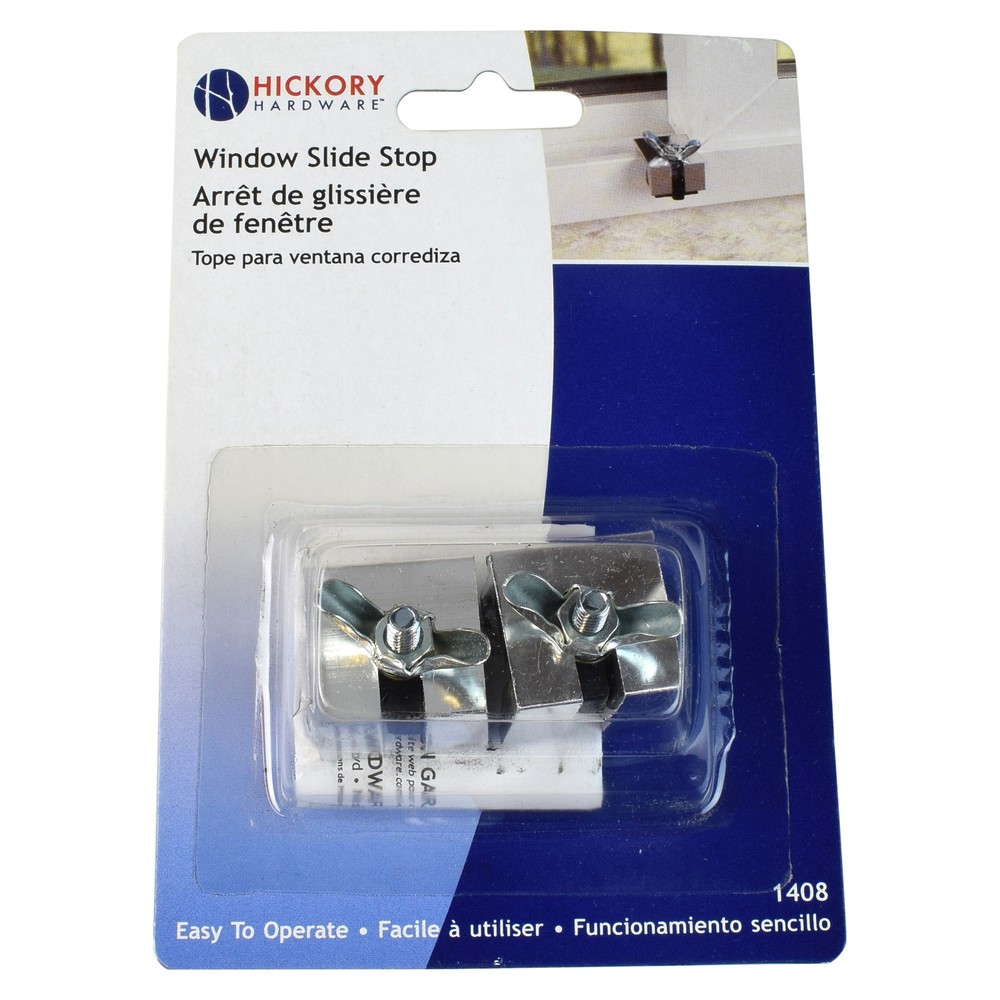 (2-Pack) Sliding Window Security Slide Stops Non-Marring Locks, First Watch 1408