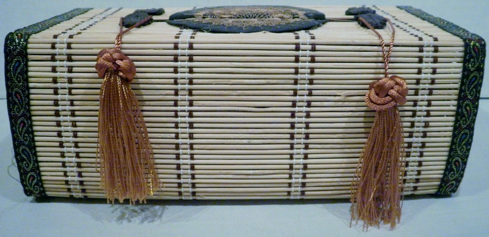 Rectangular Reed Tissue Box Cover