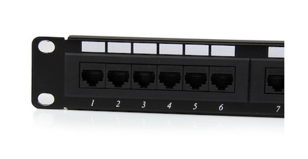 StarTech.com C6PANEL24 24 Port 1U Rackmount Cat 6 110 Patch Panel
