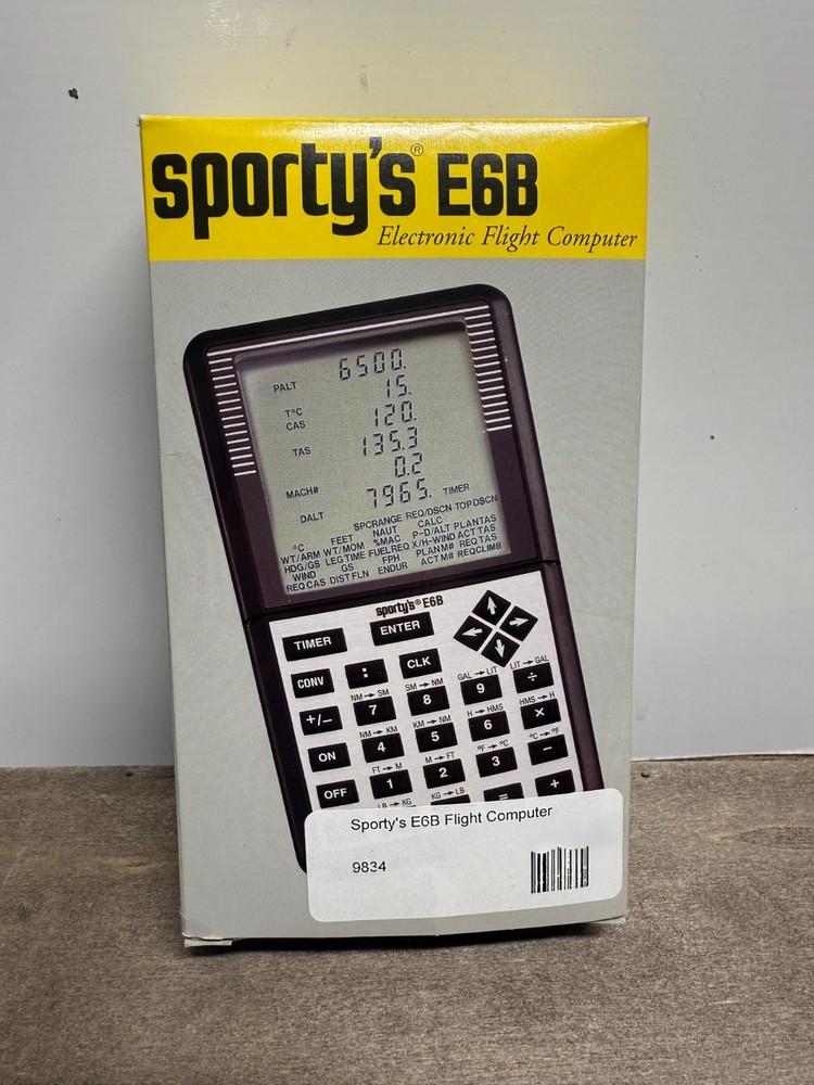 Sporty's Electronic E6B Flight Computer for Pilots-Fast Ship